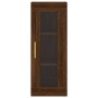 Aparador alto madera contrachapada roble marrón 34,5x34x180 cm de vidaXL, Aparadores - Ref: Foro24-3199168, Precio: 91,98 €, ...