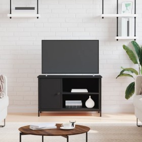 TV stand made of black plywood, 80x40x50 cm by vidaXL, TV Furniture - Ref: Foro24-832768, Price: 60,34 €, Discount: %