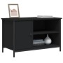 TV stand made of black plywood, 80x40x50 cm by vidaXL, TV Furniture - Ref: Foro24-832768, Price: 64,92 €, Discount: %