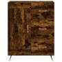 Tall smoked oak plywood highboard 69.5x34x180 cm by vidaXL, Sideboards - Ref: Foro24-3189994, Price: 137,89 €, Discount: %