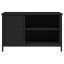 TV stand made of black plywood, 80x40x50 cm by vidaXL, TV Furniture - Ref: Foro24-832768, Price: 64,92 €, Discount: %