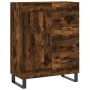 Tall smoked oak plywood sideboard 69.5x34x180 cm by vidaXL, Sideboards - Ref: Foro24-3190050, Price: 146,95 €, Discount: %