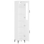 Aparador alto madera contrachapada blanco 34,5x34x180 cm de vidaXL, Aparadores - Ref: Foro24-3199169, Precio: 104,40 €, Descu...