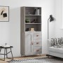 High sideboard sonoma gray plywood 69.5x34x180 cm by vidaXL, Sideboards - Ref: Foro24-3189995, Price: 143,99 €, Discount: %