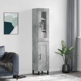 Concrete gray plywood sideboard 34.5x34x180 cm by vidaXL, Sideboards - Ref: Foro24-3199517, Price: 103,27 €, Discount: %