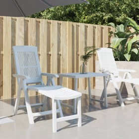 White plastic lounger by vidaXL, Loungers - Ref: Foro24-364705, Price: 63,99 €, Discount: %