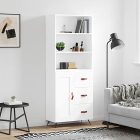 Tall white plywood sideboard 69.5x34x180 cm by vidaXL, Sideboards - Ref: Foro24-3189989, Price: 146,40 €, Discount: %