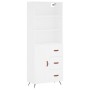 Tall white plywood sideboard 69.5x34x180 cm by vidaXL, Sideboards - Ref: Foro24-3189989, Price: 147,32 €, Discount: %