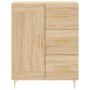 High oak-colored plywood sideboard 69.5x34x180 cm by vidaXL, Sideboards - Ref: Foro24-3198652, Price: 165,99 €, Discount: %