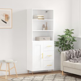 Tall white plywood sideboard 69.5x34x180 cm by vidaXL, Sideboards - Ref: Foro24-3190005, Price: 146,33 €, Discount: %