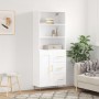 Aparador alto madera contrachapada blanco 69,5x34x180 cm de vidaXL, Aparadores - Ref: Foro24-3190005, Precio: 147,60 €, Descu...