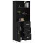 Aparador alto madera contrachapada negro 69,5x34x180 cm de vidaXL, Aparadores - Ref: Foro24-3190006, Precio: 162,48 €, Descue...