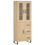 High oak-colored plywood sideboard 69.5x34x180 cm by vidaXL, Sideboards - Ref: Foro24-3198684, Price: 177,99 €, Discount: %