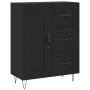 Aparador alto madera contrachapada negro 69,5x34x180 cm de vidaXL, Aparadores - Ref: Foro24-3190014, Precio: 153,31 €, Descue...