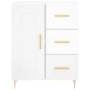 High glossy white plywood sideboard 69.5x34x180 cm by vidaXL, Sideboards - Ref: Foro24-3198651, Price: 213,24 €, Discount: %