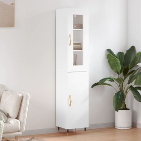 Tall white plywood sideboard 34.5x34x180 cm by vidaXL, Sideboards - Ref: Foro24-3199153, Price: 103,25 €, Discount: %