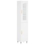 Tall white plywood sideboard 34.5x34x180 cm by vidaXL, Sideboards - Ref: Foro24-3199153, Price: 103,25 €, Discount: %