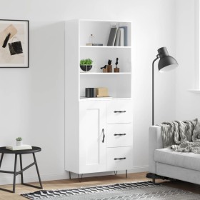 High glossy white plywood sideboard 69.5x34x180 cm by vidaXL, Sideboards - Ref: Foro24-3190015, Price: 144,99 €, Discount: %