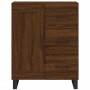 Aparador alto madera contrachapada marrón roble 69,5x34x180 cm de vidaXL, Aparadores - Ref: Foro24-3198688, Precio: 182,99 €,...