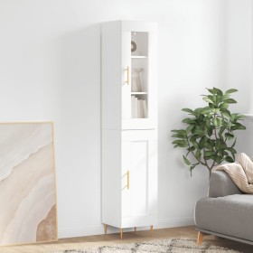 Tall white plywood sideboard 34.5x34x180 cm by vidaXL, Sideboards - Ref: Foro24-3199481, Price: 101,56 €, Discount: %