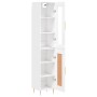 Tall white plywood sideboard 34.5x34x180 cm by vidaXL, Sideboards - Ref: Foro24-3199481, Price: 101,69 €, Discount: %