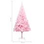 Künstlicher Weihnachtsbaum mit LEDs und rosa PVC-Stütze 240 cm von vidaXL, Weihnachtsbäume - Ref: Foro24-3077415, Preis: 81,4...