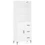 Tall white plywood sideboard 69.5x34x180 cm by vidaXL, Sideboards - Ref: Foro24-3190021, Price: 151,99 €, Discount: %