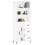 Aparador alto madera contrachapada blanco 69,5x34x180 cm de vidaXL, Aparadores - Ref: Foro24-3190021, Precio: 153,27 €, Descu...