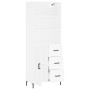 Tall white plywood sideboard 69.5x34x180 cm by vidaXL, Sideboards - Ref: Foro24-3190021, Price: 151,99 €, Discount: %