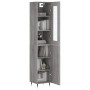 Aparador alto madera contrachapada gris Sonoma 34,5x34x180 cm de vidaXL, Aparadores - Ref: Foro24-3199159, Precio: 105,85 €, ...