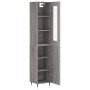 Aparador alto madera contrachapada gris Sonoma 34,5x34x180 cm de vidaXL, Aparadores - Ref: Foro24-3199159, Precio: 105,85 €, ...