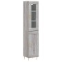 Aparador alto madera contrachapada gris Sonoma 34,5x34x180 cm de vidaXL, Aparadores - Ref: Foro24-3199487, Precio: 103,82 €, ...