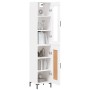 Aparador alto madera contrachapada blanco 34,5x34x180 cm de vidaXL, Aparadores - Ref: Foro24-3199489, Precio: 102,83 €, Descu...