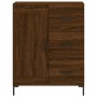 Aparador alto madera contrachapada marrón roble 69,5x34x180 cm de vidaXL, Aparadores - Ref: Foro24-3190028, Precio: 148,95 €,...