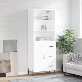 Tall white plywood sideboard 69.5x34x180 cm by vidaXL, Sideboards - Ref: Foro24-3190029, Price: 157,37 €, Discount: %