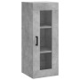 Aparador de madera contrachapada gris hormigón 34,5x34x180 cm de vidaXL, Aparadores - Ref: Foro24-3199493, Precio: 100,64 €, ...