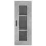 Aparador de madera contrachapada gris hormigón 34,5x34x180 cm de vidaXL, Aparadores - Ref: Foro24-3199493, Precio: 100,64 €, ...