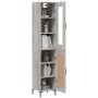 Aparador alto madera contrachapada gris Sonoma 34,5x34x180 cm de vidaXL, Aparadores - Ref: Foro24-3199495, Precio: 108,99 €, ...