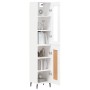 Aparador alto madera contrachapada blanco 34,5x34x180 cm de vidaXL, Aparadores - Ref: Foro24-3199505, Precio: 102,03 €, Descu...