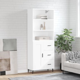 Tall white plywood sideboard 69.5x34x180 cm by vidaXL, Sideboards - Ref: Foro24-3190037, Price: 154,23 €, Discount: %