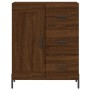 Aparador alto madera contrachapada marrón roble 69,5x34x180 cm de vidaXL, Aparadores - Ref: Foro24-3190036, Precio: 154,72 €,...