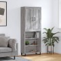 Aparador alto madera contrachapada gris sonoma 69,5x34x180 cm de vidaXL, Aparadores - Ref: Foro24-3200095, Precio: 133,99 €, ...