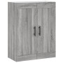 Aparador alto madera contrachapada gris sonoma 69,5x34x180 cm de vidaXL, Aparadores - Ref: Foro24-3200095, Precio: 133,99 €, ...