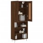 Tall brown oak plywood sideboard 69.5x34x180 cm by vidaXL, Sideboards - Ref: Foro24-3200104, Price: 115,99 €, Discount: %