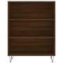 Aparador alto madera contrachapada marrón roble 69,5x34x180 cm de vidaXL, Aparadores - Ref: Foro24-3200104, Precio: 115,99 €,...