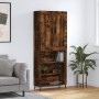 Tall smoked oak plywood sideboard 69.5x34x180 cm by vidaXL, Sideboards - Ref: Foro24-3200086, Price: 133,61 €, Discount: %