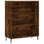 Aparador alto madera contrachapada roble ahumado 69,5x34x180 cm de vidaXL, Aparadores - Ref: Foro24-3200086, Precio: 133,61 €...