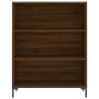 Aparador alto madera contrachapada marrón roble 69,5x34x180 cm de vidaXL, Aparadores - Ref: Foro24-3200072, Precio: 121,68 €,...