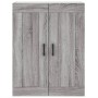 Aparador alto madera contrachapada gris sonoma 69,5x34x180 cm de vidaXL, Aparadores - Ref: Foro24-3200071, Precio: 120,99 €, ...