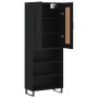 Aparador alto madera contrachapada negro 69,5x34x180 cm de vidaXL, Aparadores - Ref: Foro24-3200090, Precio: 135,74 €, Descue...